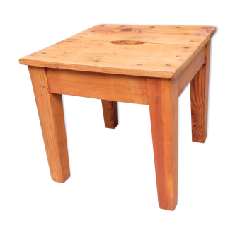 Tabouret rustique en bois
