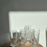 Lot of 6 crystal champagne flutes