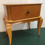 Bedside cabinet 60s light wood