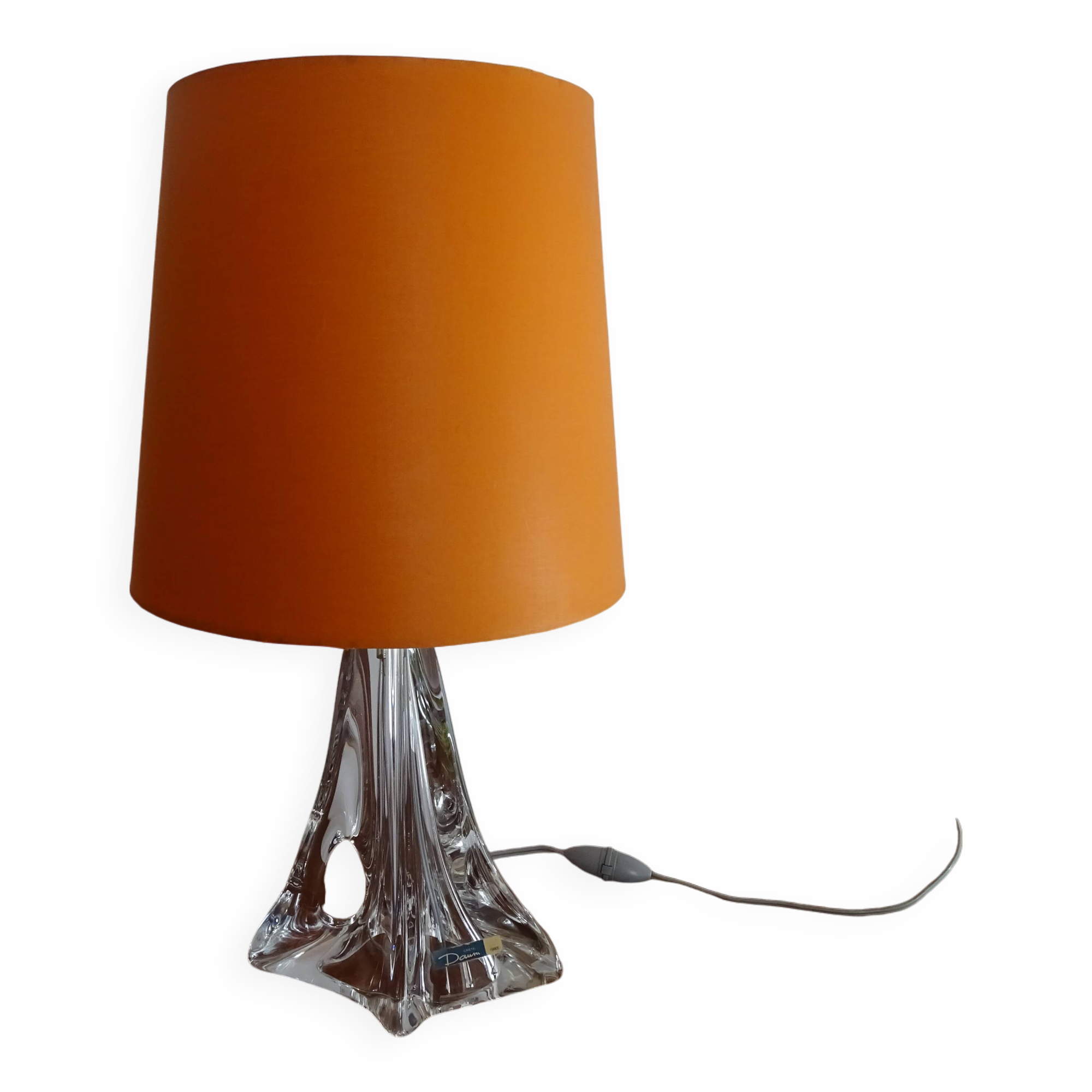 Lampe en cristal Daum France, 1960