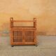 Meuble de rangement vintage en rotin