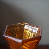 Amber vintage vase