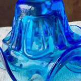 Vintage blue Murano glass catchall