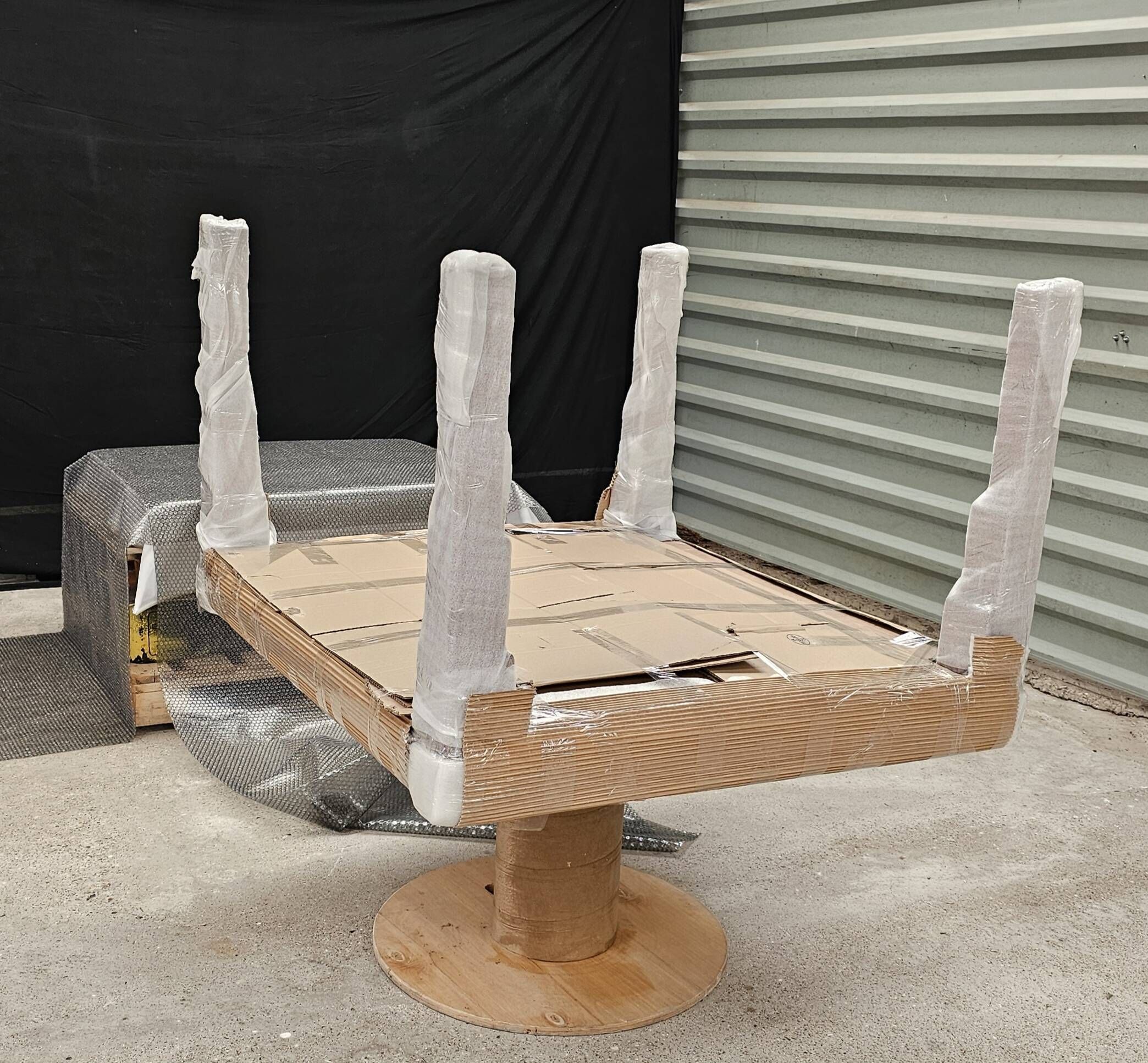 Lot of table and 6 Art Deco chairs from Saddier & fils