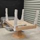 Lot of table and 6 Art Deco chairs from Saddier & fils