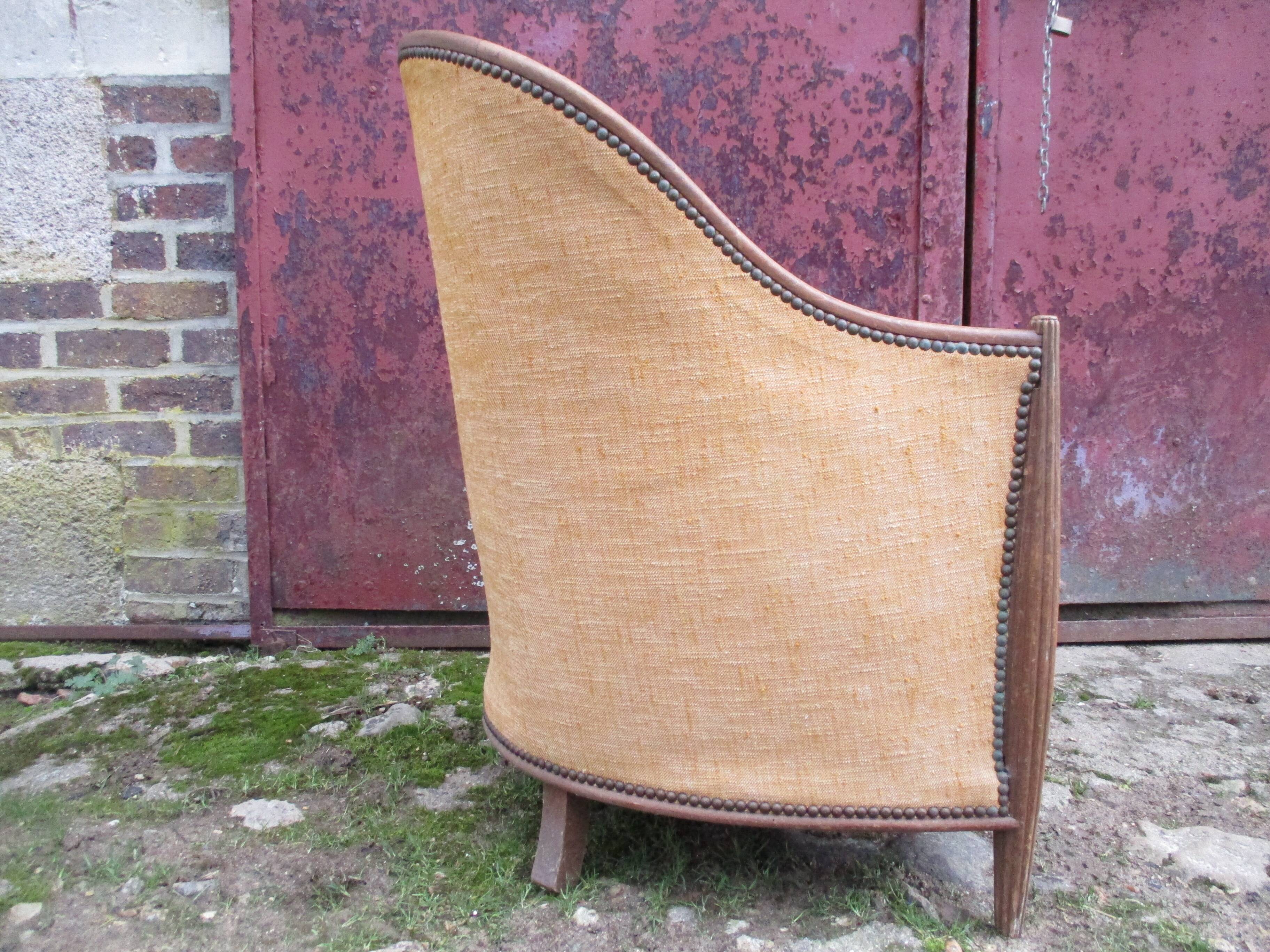 Fauteuil bergere de style Louis XVI art-deco