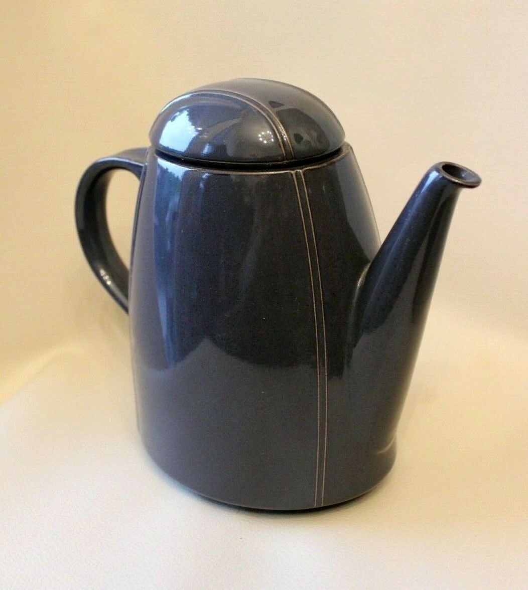 Vintage teapot design Thomas Germany oil grey color