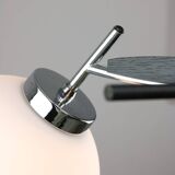 Space Age Italian Chrome and Opaline Chandelier, 1970s