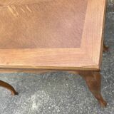 Small extendable table, regency style, solid wood, marquetry, vintage