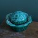 Cabbage mustard pot in slip