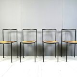 4 chairs by Zeus Noto Maurizio Peregalli Millepunte, 1985