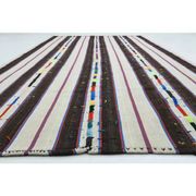 1970s Vintage Turkish Oushak Handmade Wool Cotton Beige Runner Rug 178x326