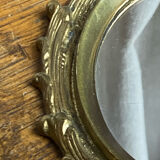 Small antique bronze mirror