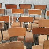 Lot ancienne chaises d'école vintage