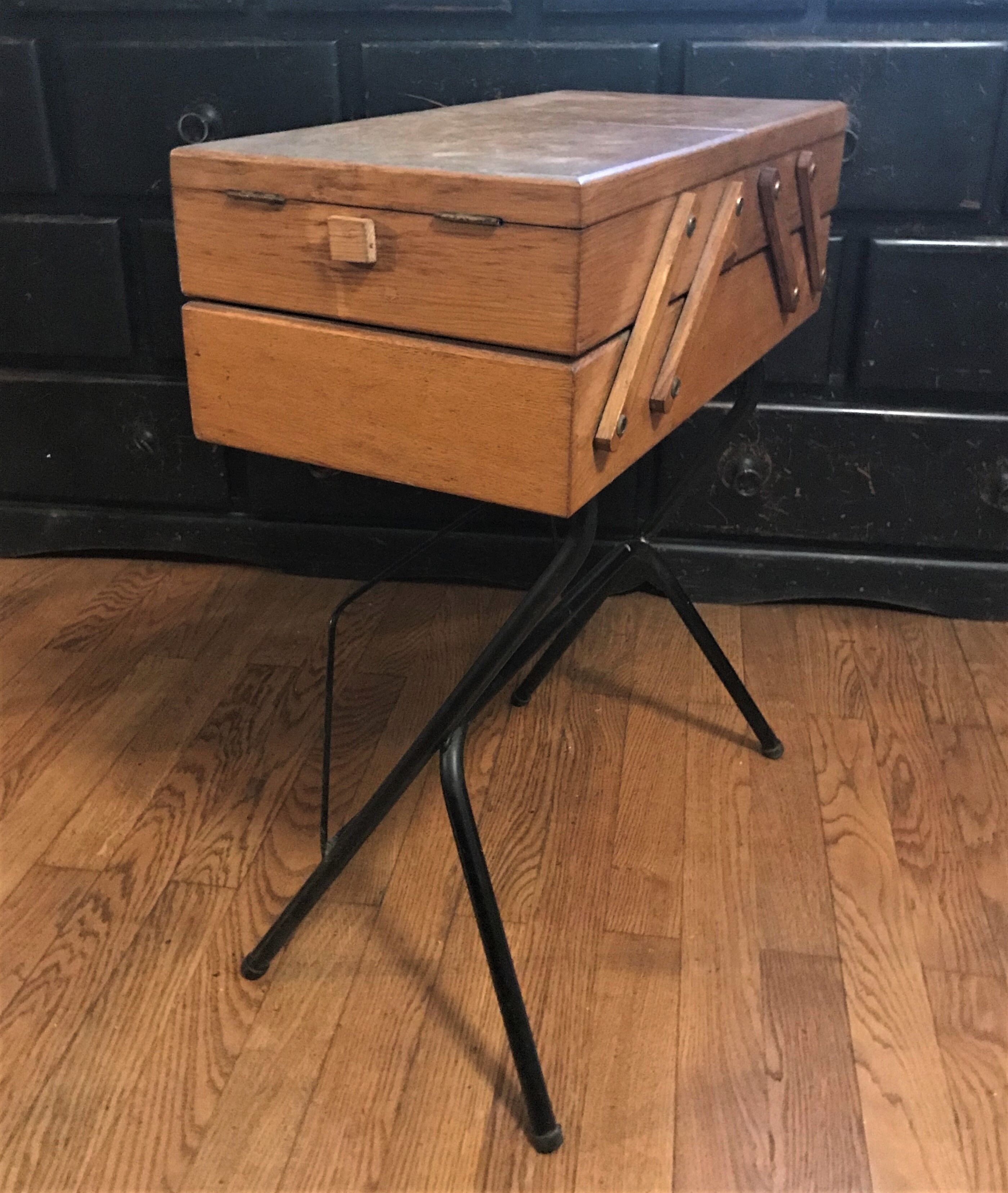 Vintage sewing worker