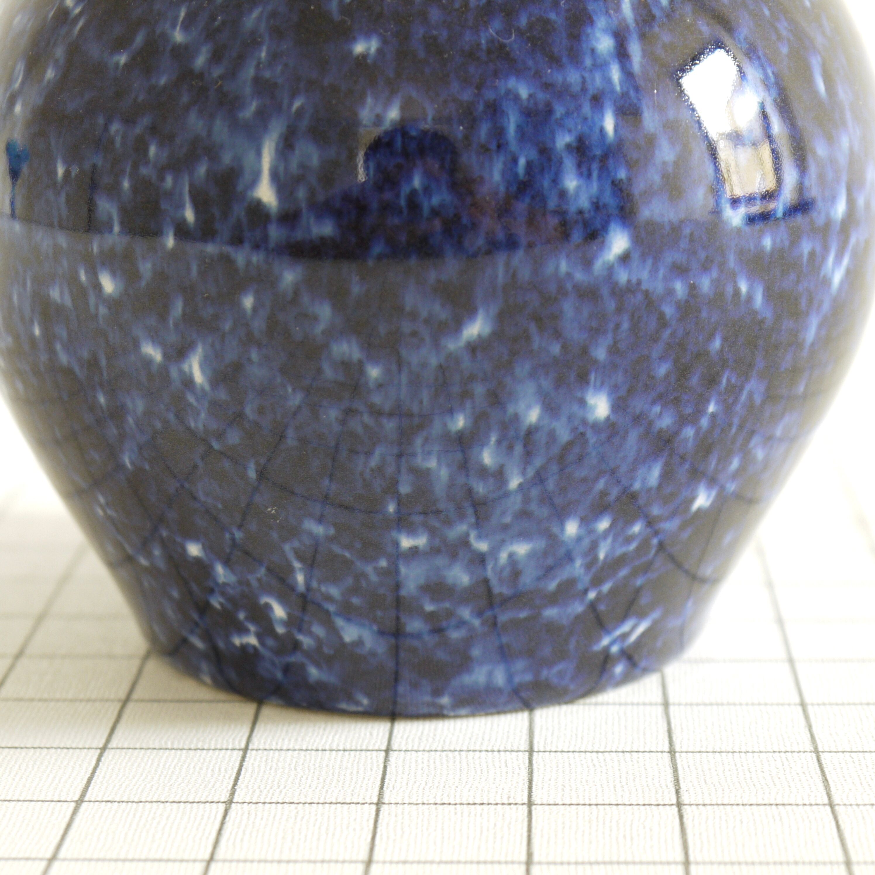 Blue ceramic vase