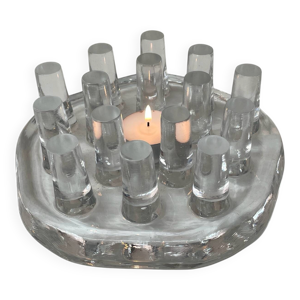 bougeoir sculptural en - verre