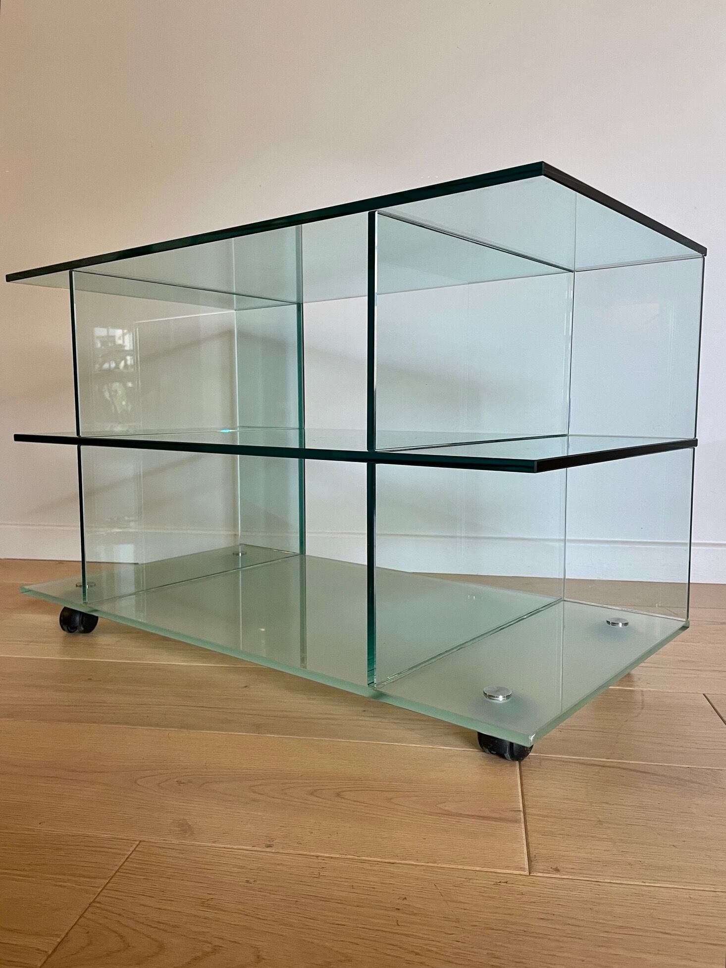 Glass TV stand