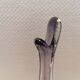 Purple/transperent Beak vase in mouth-blown glass of high quality. Danish design