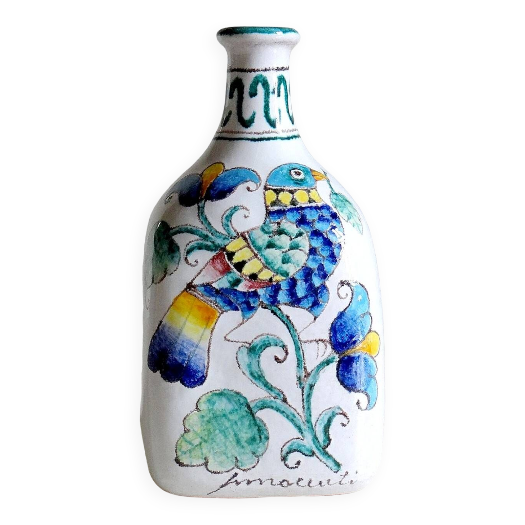 Large vintage Romano Innocenti bottle/soliflore