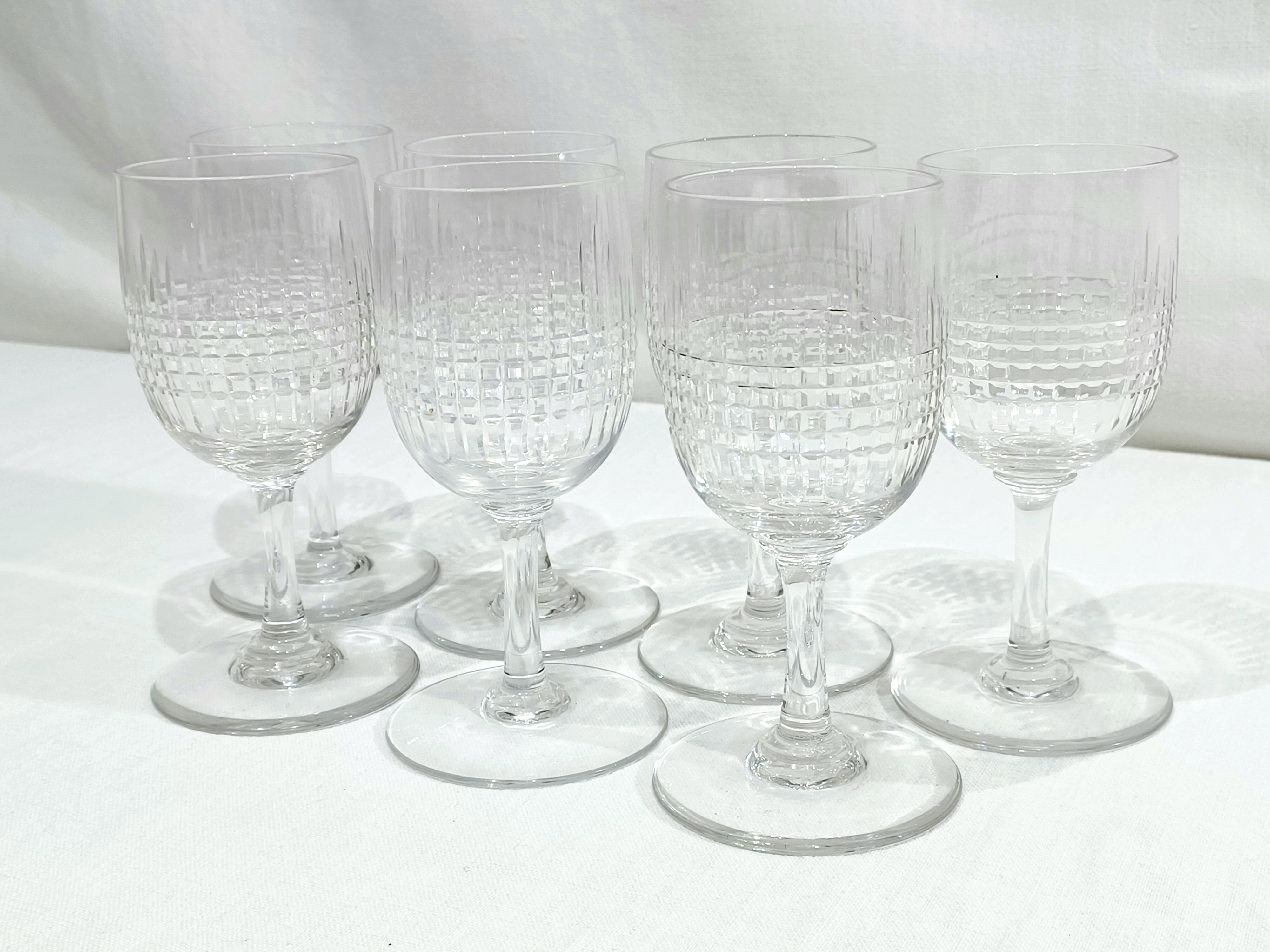 Baccarat – 7 glasses of white wine Nancy