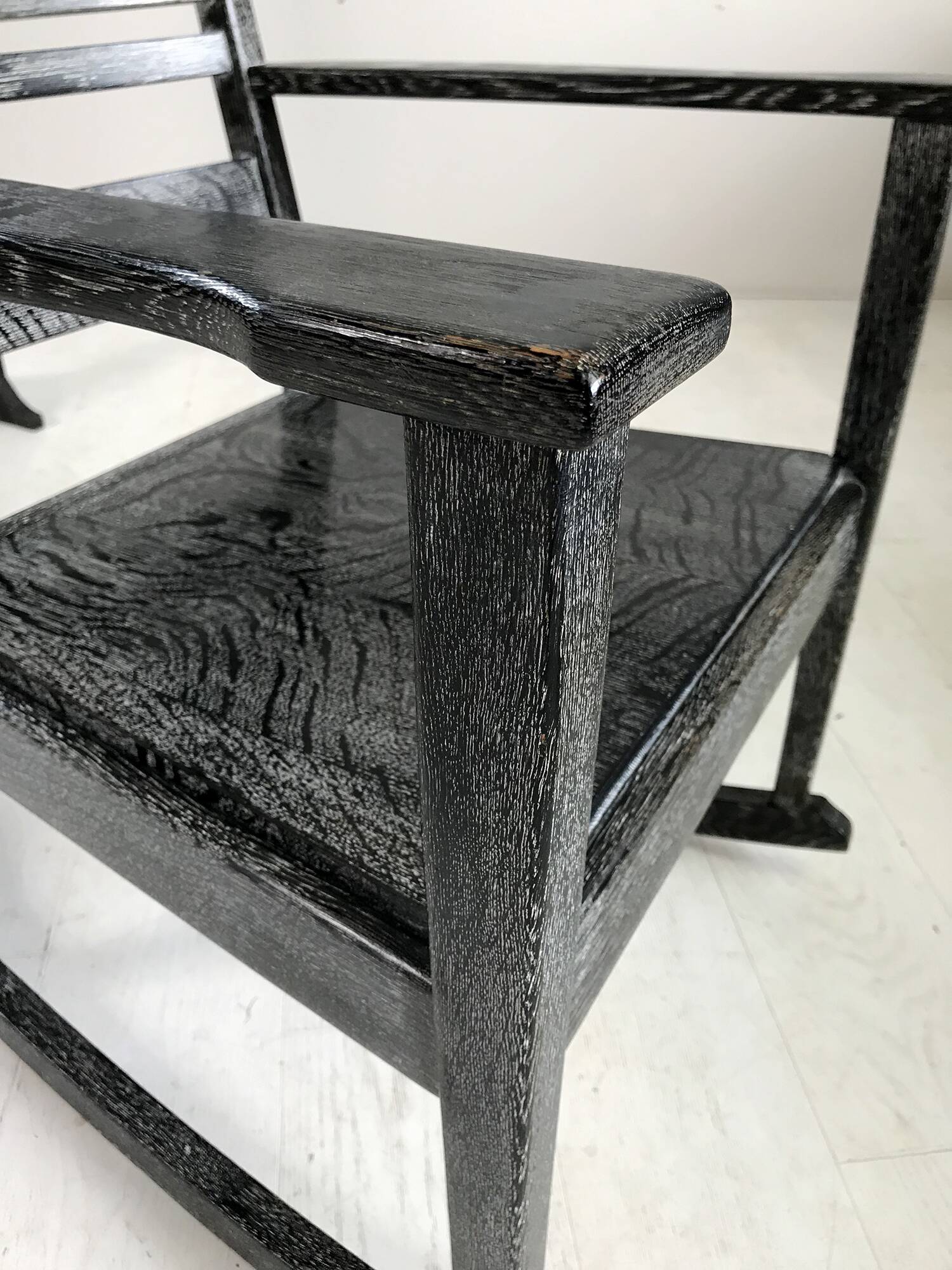 Baker and Co. rocking chair and traveling confessional, 1930s