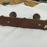 Moulded wooden coat rack 4 hooks