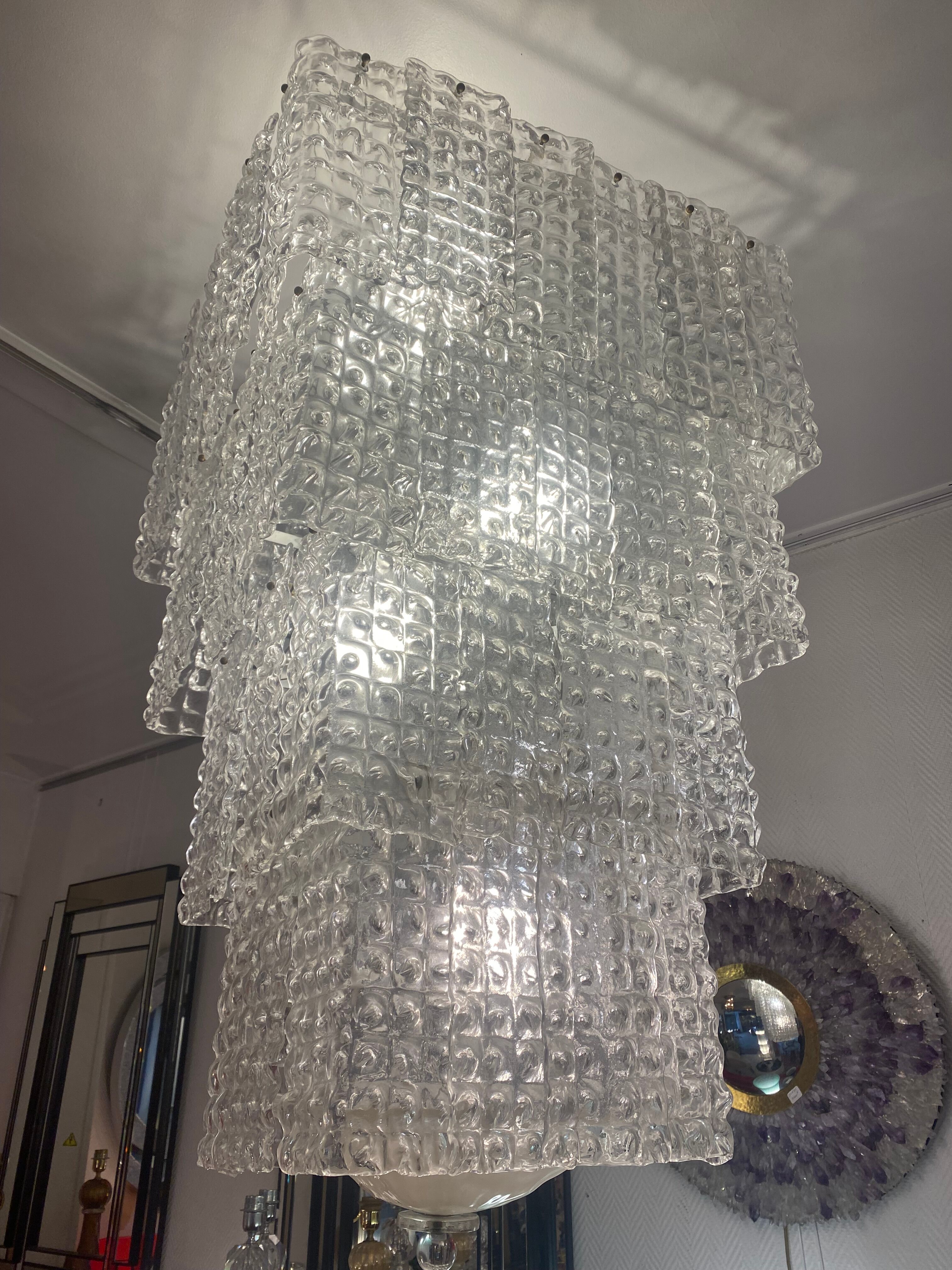 Murano glass chandelier  1970