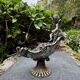Silver bird fountain Art Nouveau