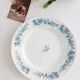 Round iron earth dish Longwy Cyrano