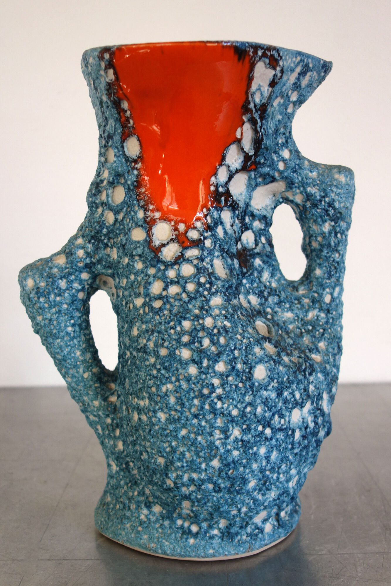 Fat Lava Vallauris ceramic vase 50s