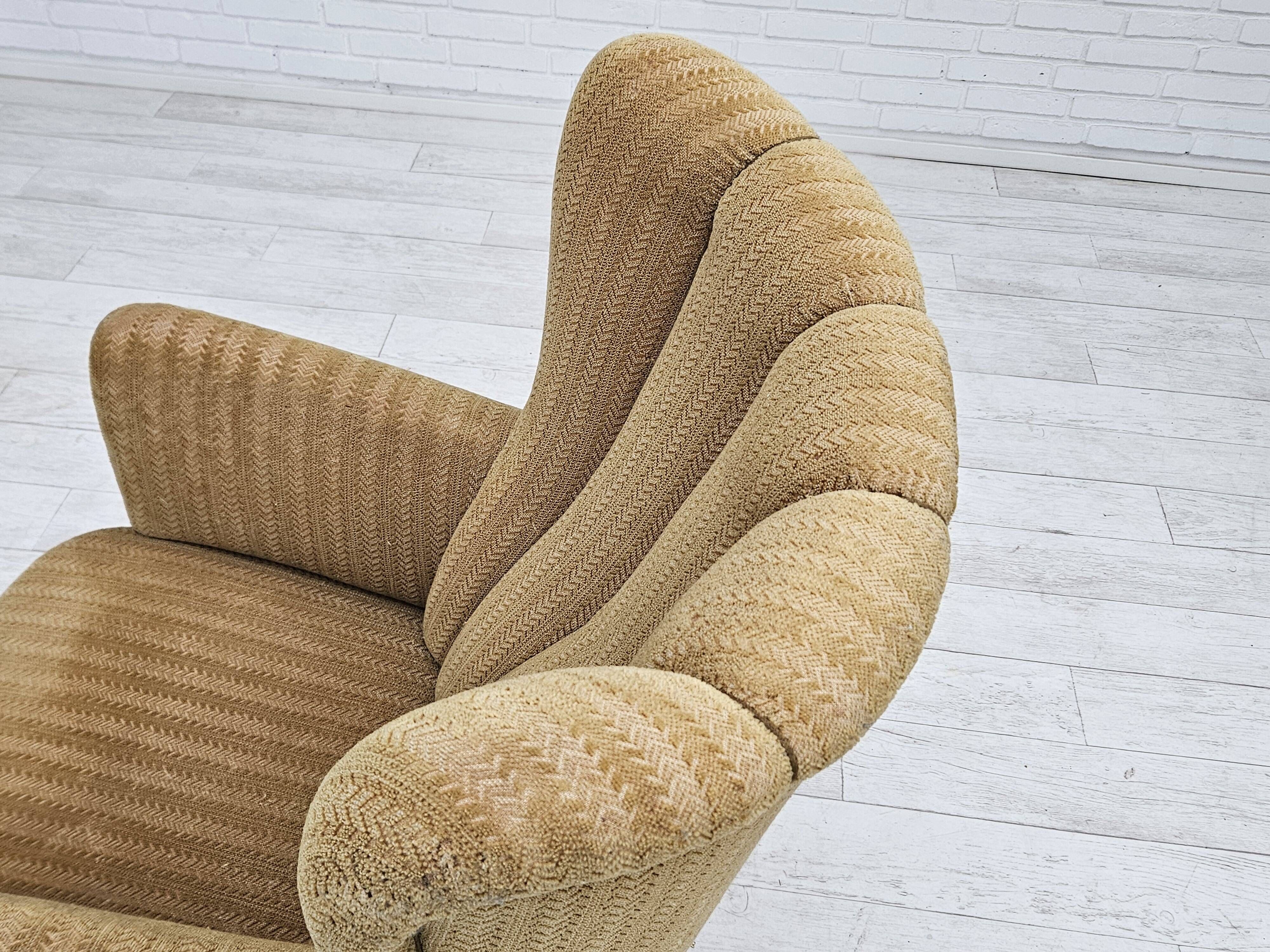 1960s, Danish relax chair, original upholstery, good condition.