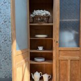 Large glass cabinet with hanging space