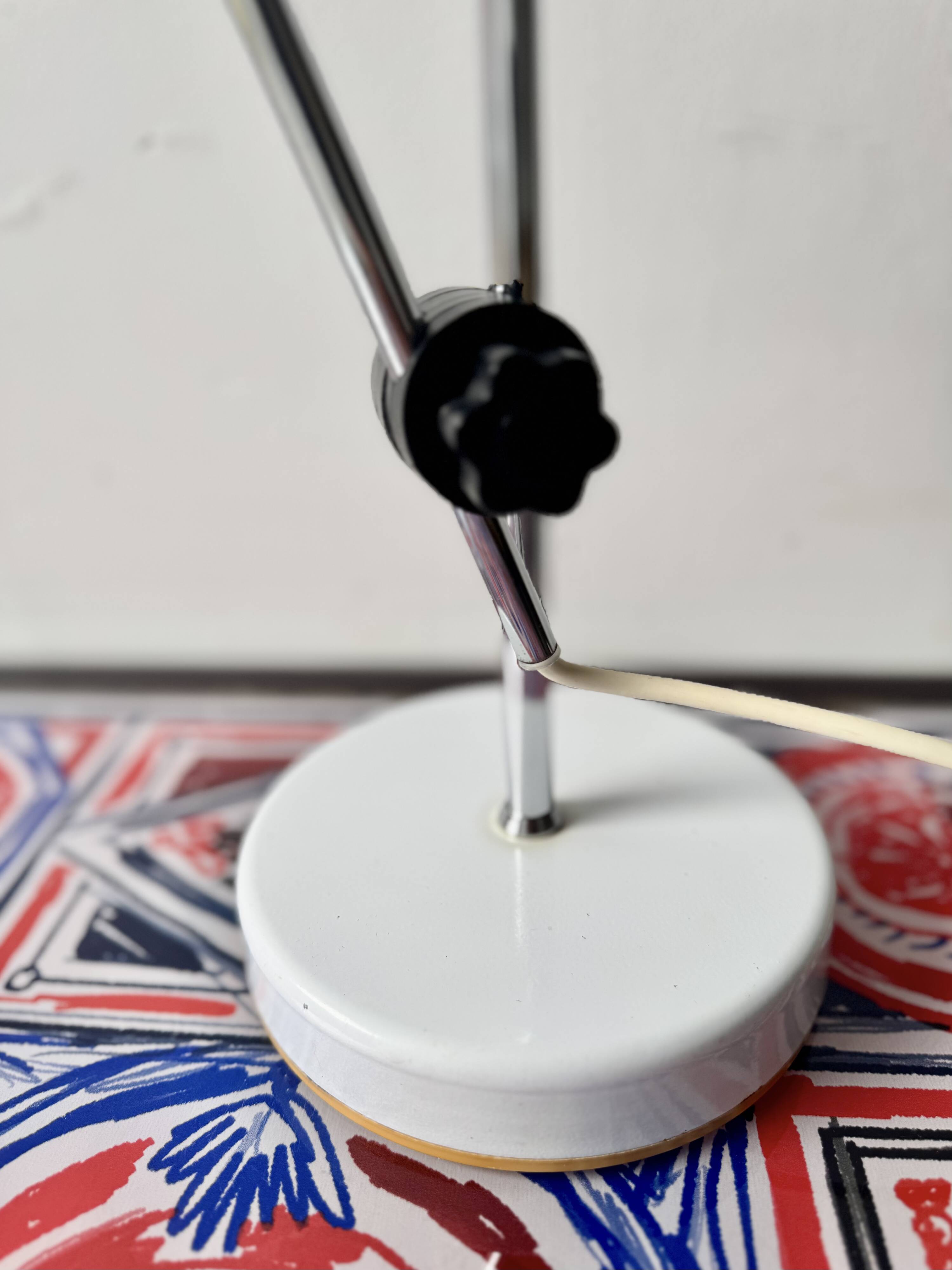 Vintage Italian White Desk Lamp by Prova
