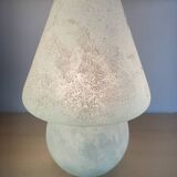 Murano scavo glass mushroom lamp