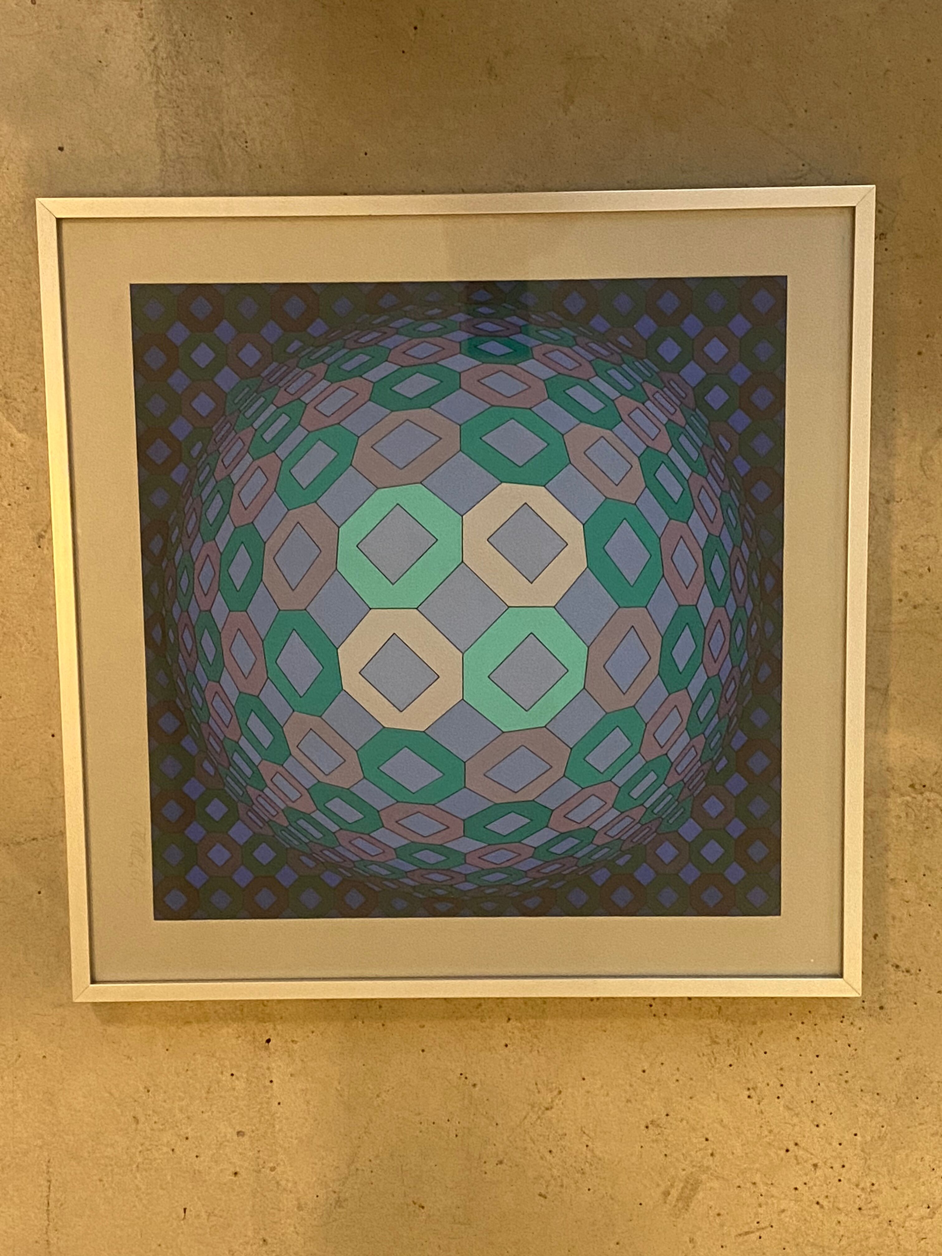 Okta Pos de Vasarelly lithograph