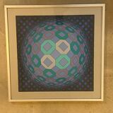 Okta Pos de Vasarelly lithograph