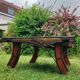 Vintage Indian coffee table "Ganga Jamuna" - Rajasthan