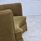 1970s, Danish 2-seater "Banana" sofa, green furniture velour.