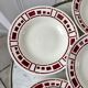 Lot de 6 assiettes creuses badonviller modèle barbizon années 30
