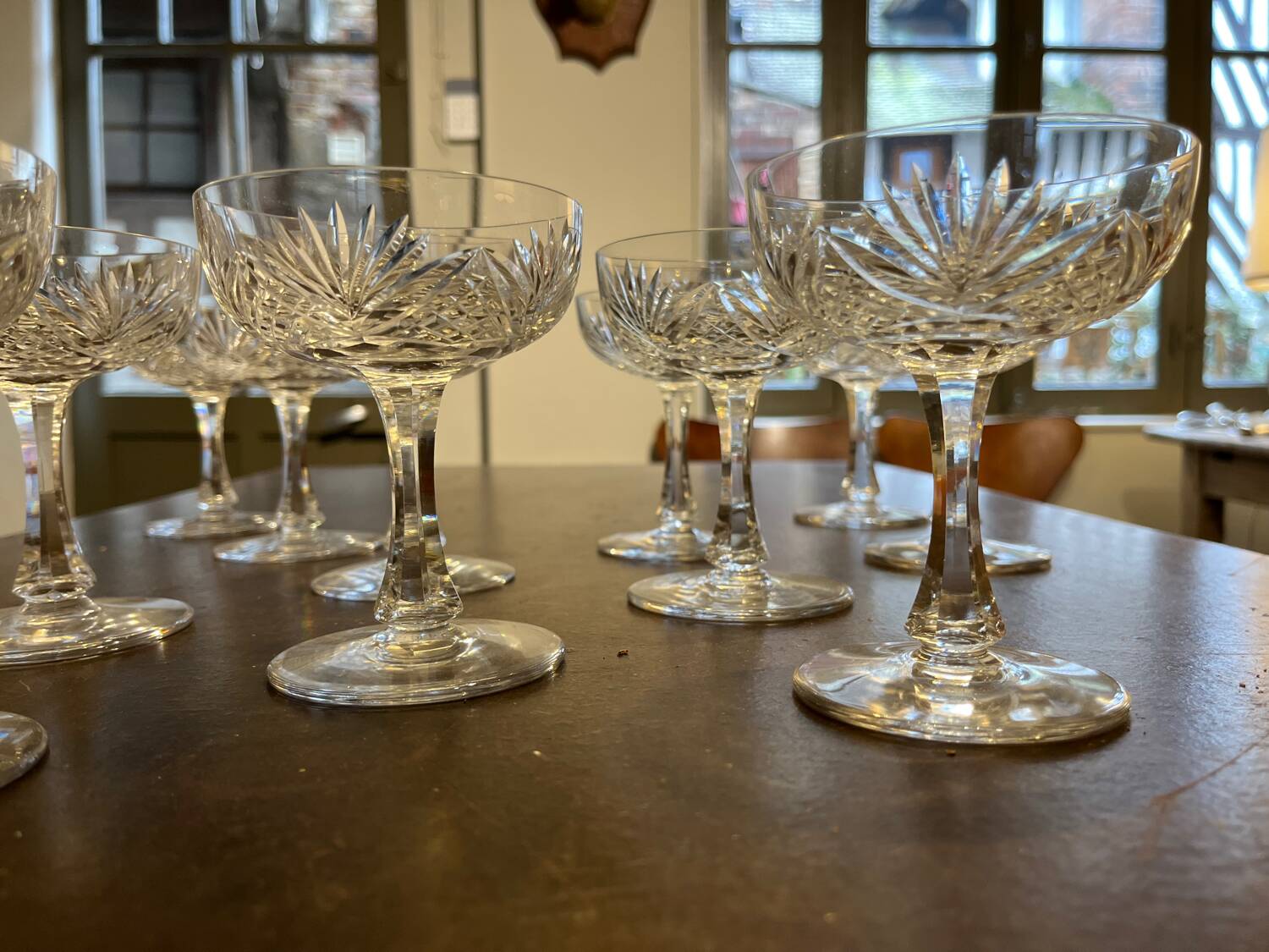 Beau lot de verres en cristal de Saint Louis