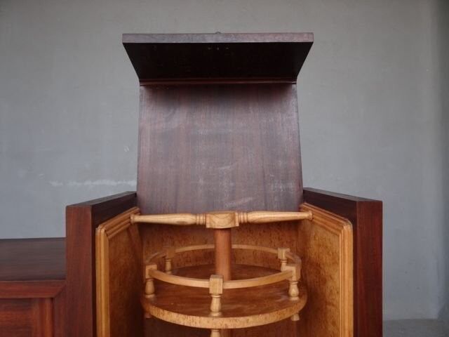 Bar service 1930 rosewood plate