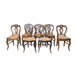 Suite de 7 chaises Louis Philippe