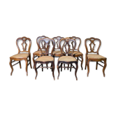 Suite of 7 Louis Philippe chairs