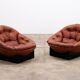 Lounge Set in Cognac color by Illum Wikkelsø for Ryesberg Møbler, 1970