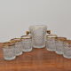Set Glassware barware of Mid-century by Bohemia Crystal,1960's.