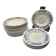 Ridgway Portland English Earthenware Plates (Set of 17)