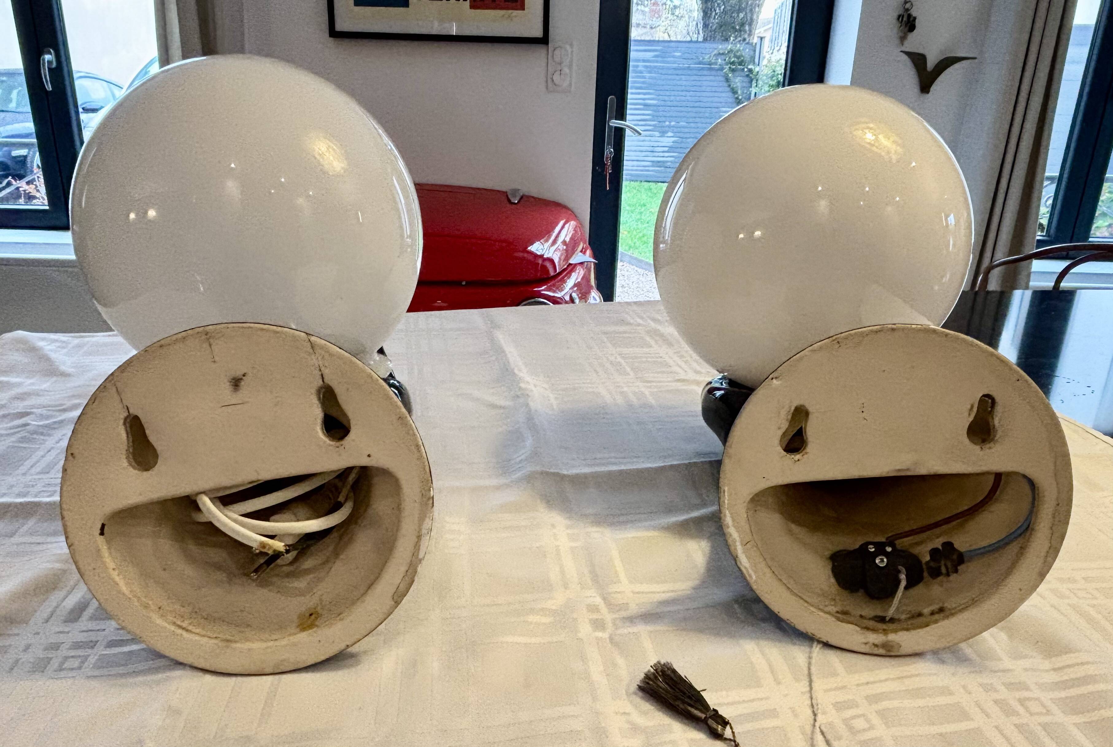 Pair of handmade ceramic wall sconces