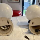 Pair of handmade ceramic wall sconces