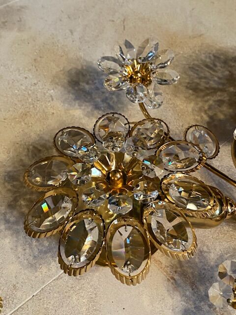 Pair of Palwa flower sconces